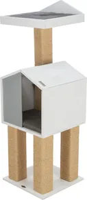 BE NORDIC JONTE Kratzbaum, quadratische Pfosten, Haus mit Plattform, 115 cm