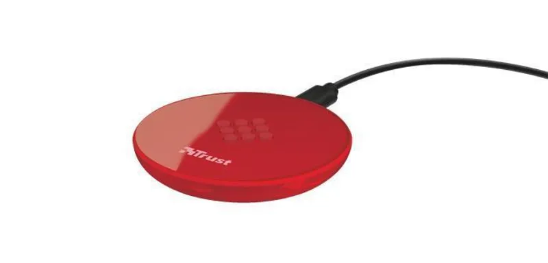 Hauptproduktbild Bezdrátová nabíječka "Primo", červená, Qi standard, 5 W, TRUST