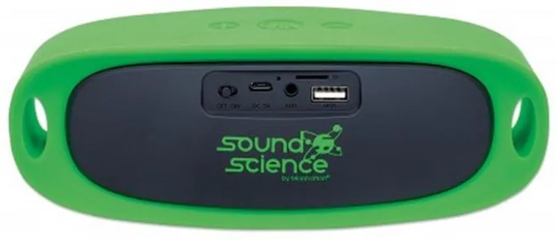 Hauptproduktbild Bezdrátový reproduktor "Sound Science Orbit", přenosný, Bluetooth, zelená, MANHATTAN