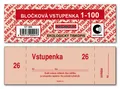 Bločková vstupenka 1-100 ET300