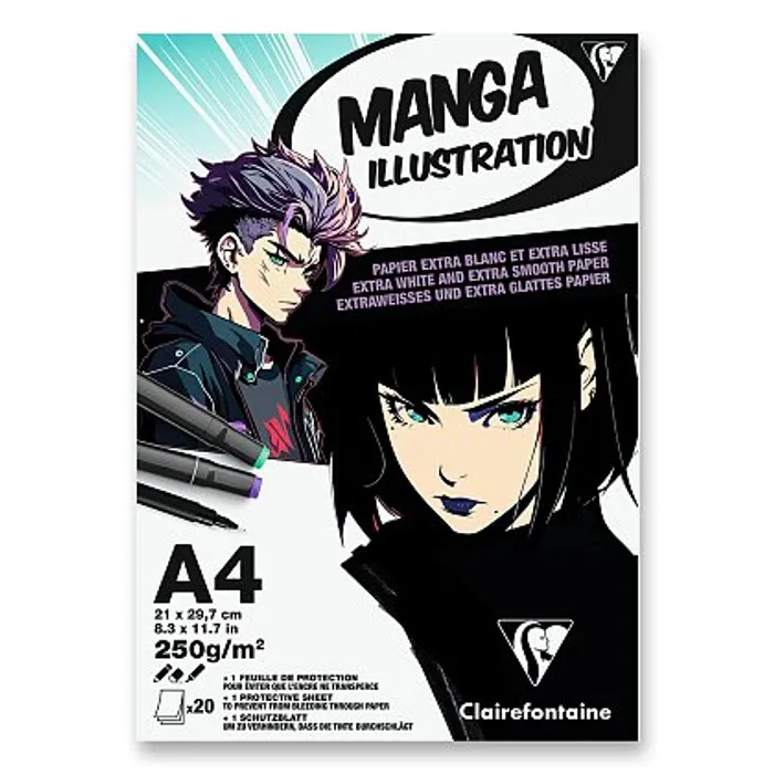 Hauptproduktbild Blok Clairefontaine Manga Illustration A4