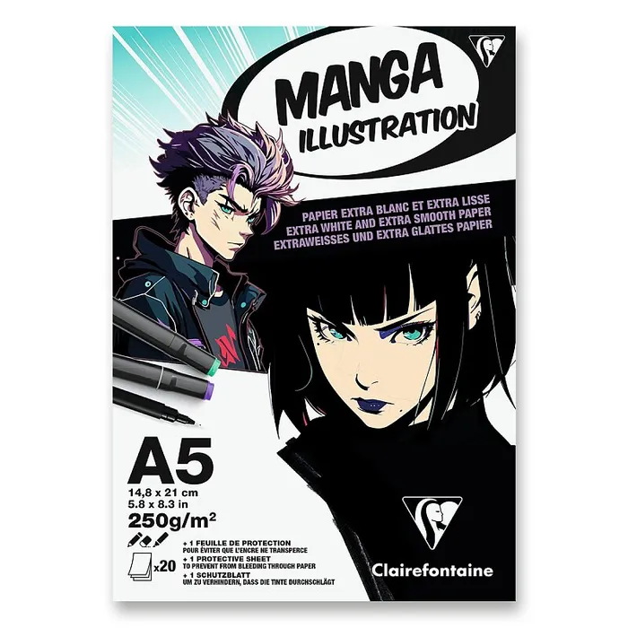 Hauptproduktbild Blok Clairefontaine Manga Illustration A5