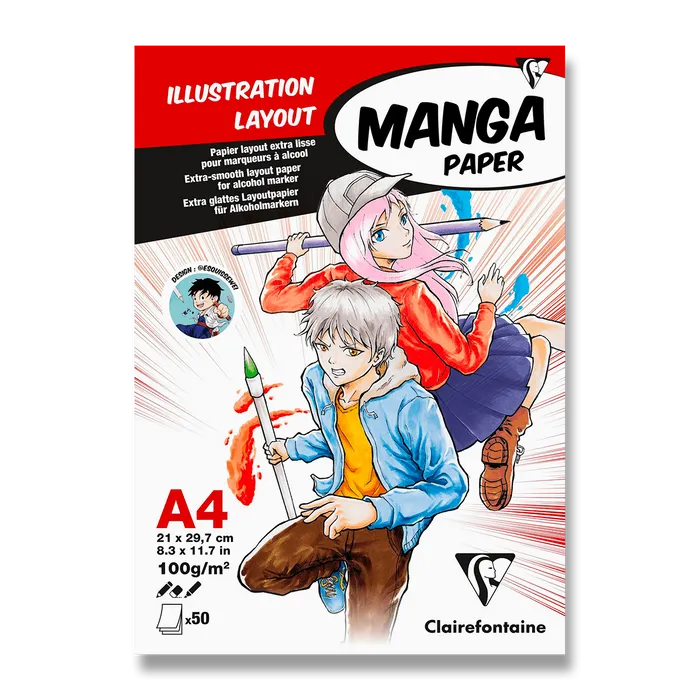 Hauptproduktbild Blok Clairefontaine Manga Illustrations A4, 50 listů, 100 g