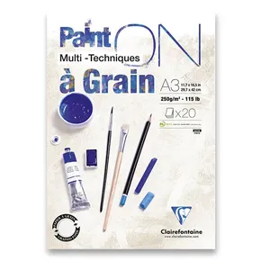 Clairefontaine Paint on Grain A3-Block, 20 Blatt, 250 g