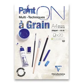 Clairefontaine Paint on Grain Block A4, 20 Blatt, 250 g