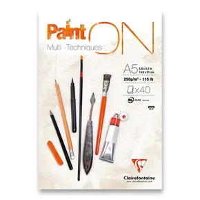 Clairefontaine Paint on White Block A5, 40 Blätter, 250 g
