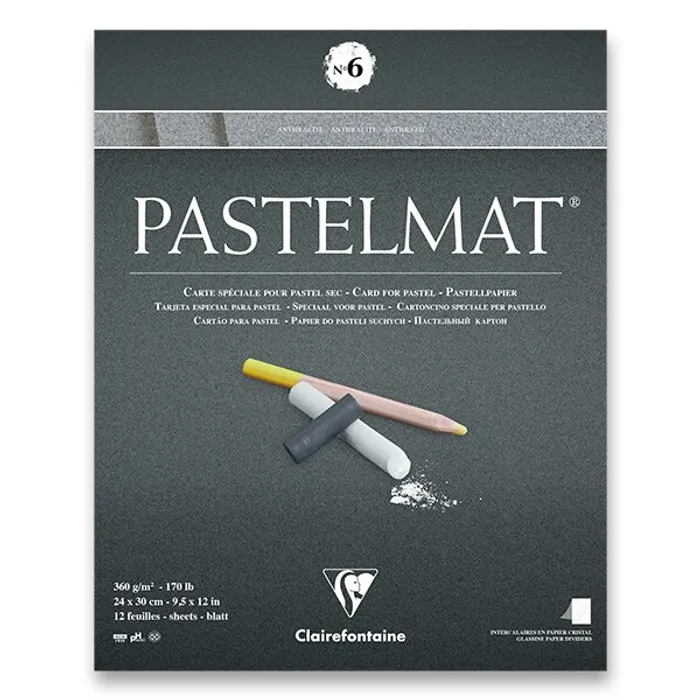 Hauptproduktbild Blok Clairefontaine Pastelmat No.6 24 x 30 cm, 12 listů, 360 g