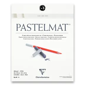 Clairefontaine Pastelmat White Block No.3 24 x 30 cm, 12 sheets, 360 g