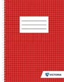 Schreibblock, quadratisch, Drahtringbindung, A5, 70 Blatt, VICTORIA