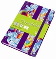 Schreibblock "Psicodelia", verschiedene Farben, liniert, Hartdeckel, A6, 96 Blatt, UNIPAPEL