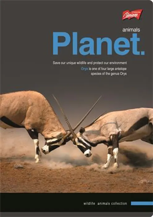 Hauptproduktbild Blok se spirálou "Planet", čtverečkovaný, A5, 96 listů, UNIPAP