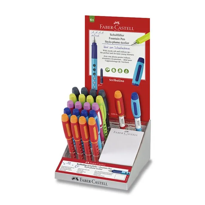 Hauptproduktbild Bombičkové pero Faber- Castell Scribolino stojánek, 20 ks