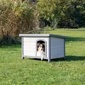 Hundehütte, Holz, Flachdach, M-L 104x72x68 cm TRIXIE