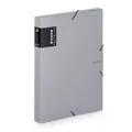 PP-Box mit Gummi A4 PASTELINI grau