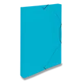PP-Box mit Gummistreifen A4 blau