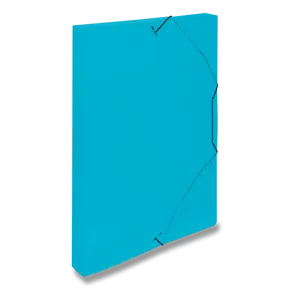 PP-Box mit Gummistreifen A4 blau