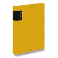 PP-Box mit Gummi A4 VERDE Senf