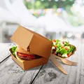 Burgerbox (PAP FSC Mix) fettdicht kraft 110 x 110 x 90 mm [50 St.]