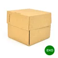 Hamburger-Box, Öko, Kraft, 120 x 118 x 105 mm [25 Stück]