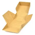 Hamburger-Box, Öko, Kraft, 120 x 118 x 105 mm [25 Stück]