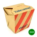 Take me Away EKO Nudelbox, Kraft, 950 ml [20 Stück]