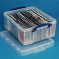 Weiteres Produktbild CD- und DVD-Aufbewahrungsbox, Kunststoff, mit Deckel, 18 l, durchsichtig, WIRKLICH NÜTZLICH