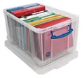 Box, Kunststoff, mit Deckel, 48 l, transparent, WIRKLICH NÜTZLICH
