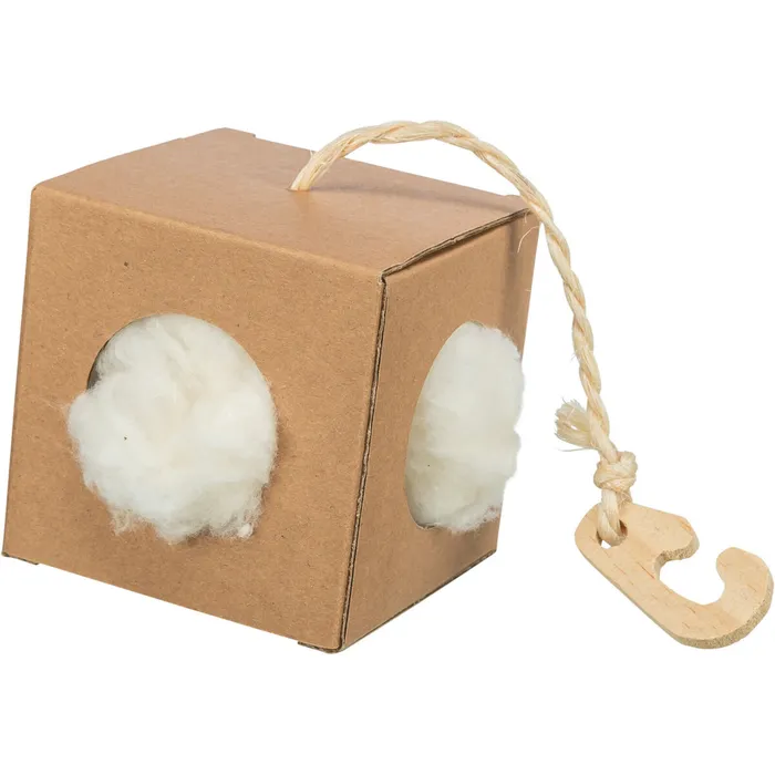Hauptproduktbild Box s hnízdícím materiálem, 9x9x9 cm/ 6g, karton/kapok