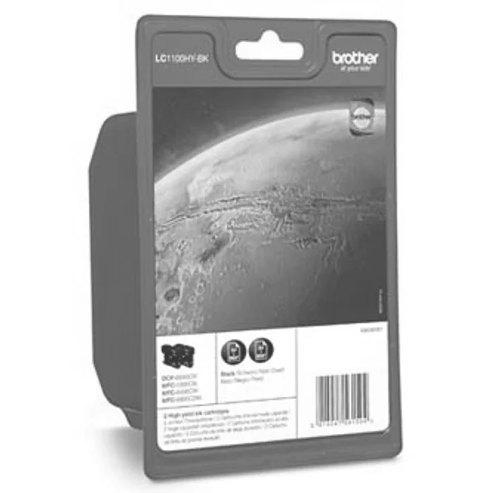 Hauptproduktbild Brother originální ink LC-1100HYBKBP2, black, high capacity, 2ks, Brother DCP-6690CW, MFC