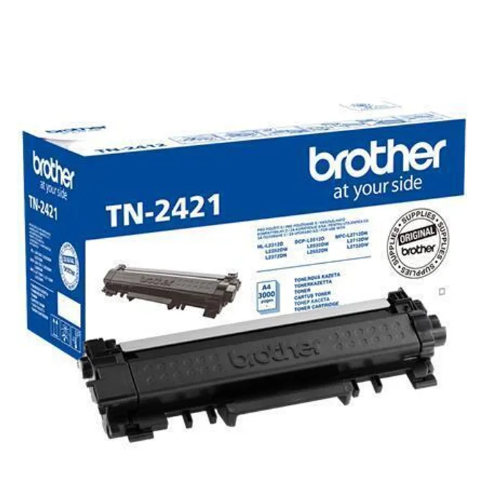 Hauptproduktbild Brother originální toner TN2421, black, 3000str., Brother DCP-L2532DW, DCP-L2552DN, HL-L2