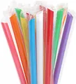 BUBBLE TEA Plastikstrohhalme 12x210mm Mix [250 Stück] (wiederverwendbar)