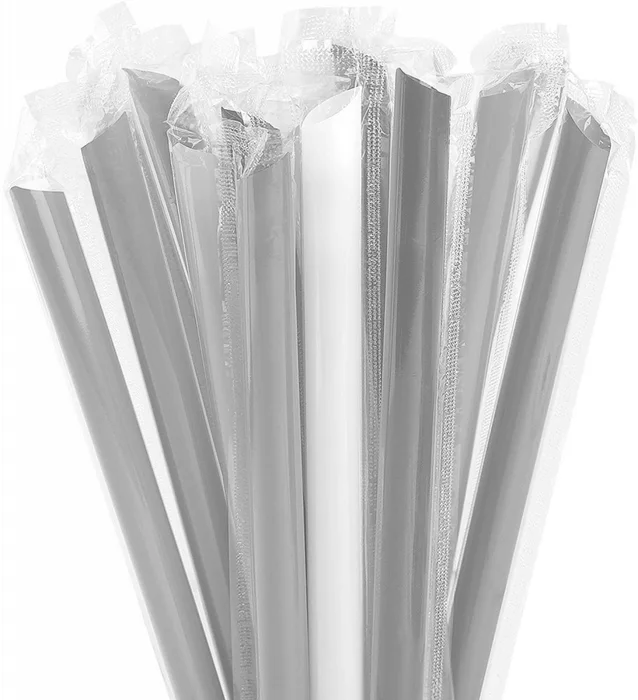 Hauptproduktbild BUBBLE TEA plastové slámky 12x210mm mix [250 ks] (znovu použitelná)