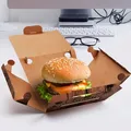 Weiteres Produktbild Burgerbox (aus Mikrowellpappe) bedruckt 150 x 150 x 95 mm [100 St.]