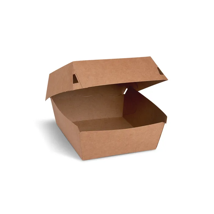 Hauptproduktbild Burger box (PAP) kraft 115 x 115 x 78 mm [100 ks]