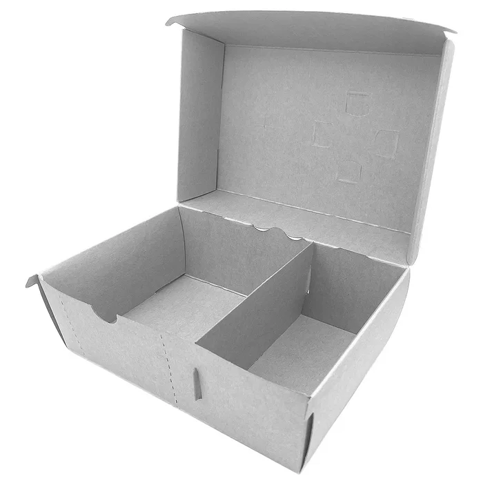 Hauptproduktbild Burger box s přepážkou KRAFT 19 x 14 x 10 cm [100 ks]
