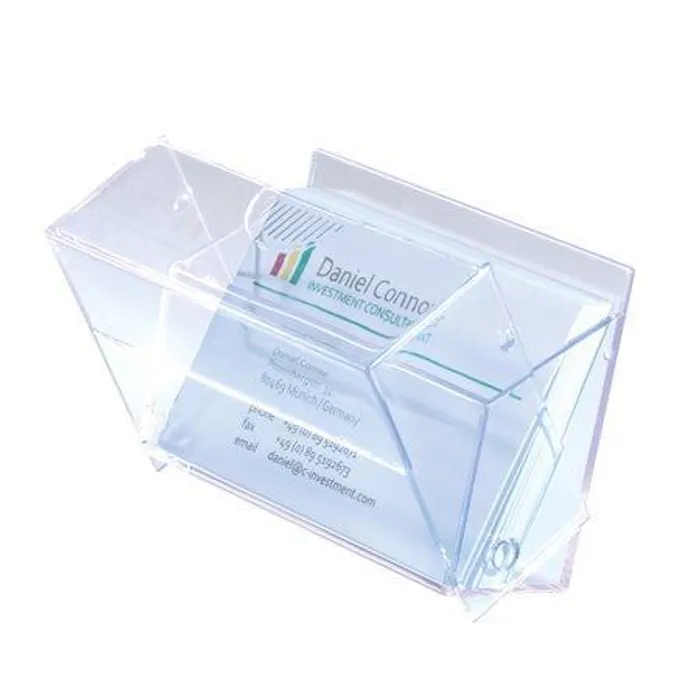 Hauptproduktbild Business card box, plastic, SIGEL, clear