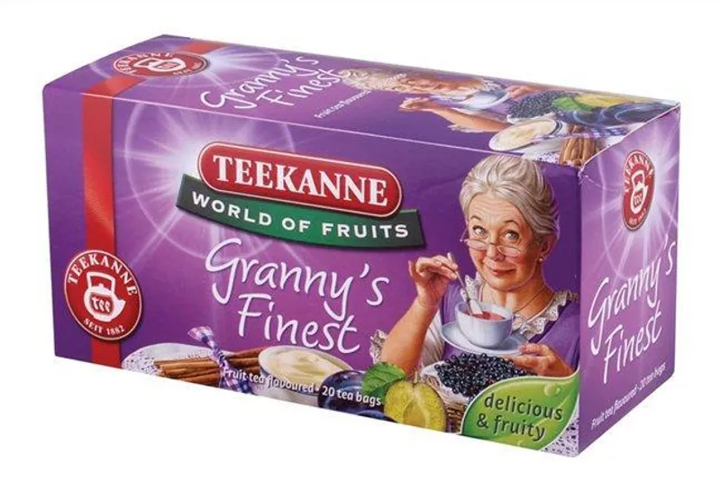 Hauptproduktbild Čaj, ovocný, 20x2,5 g, TEEKANNE "Granny Finest", švestka-skořice
