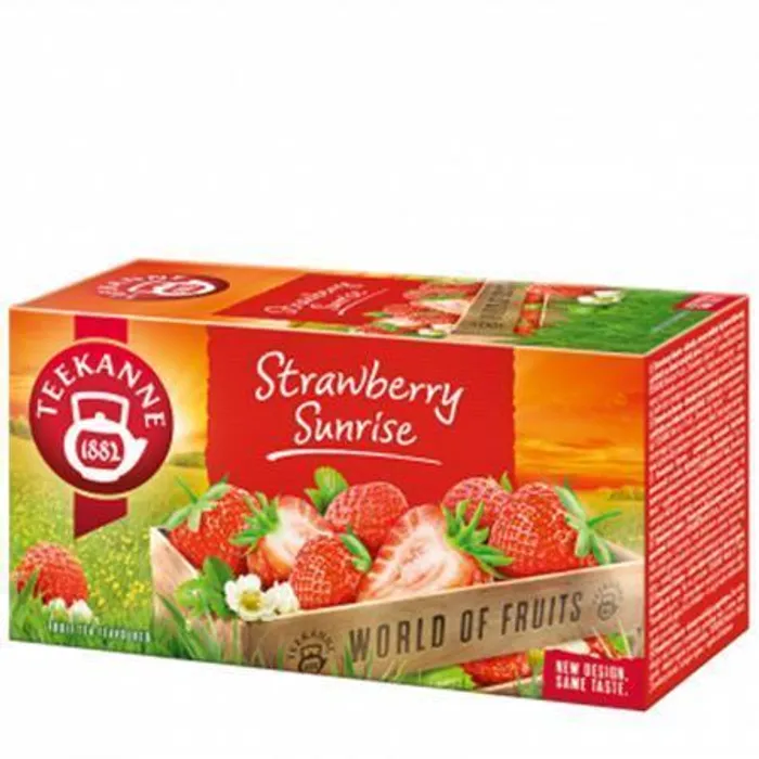 Hauptproduktbild Čaj, ovocný, 20x2,5 g, TEEKANNE "Srawberry Sunrrise", jahoda