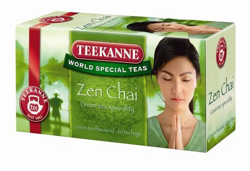 Hauptproduktbild Čaj, zelený, 20x1,75 g, TEEKANNE "Zen chai"