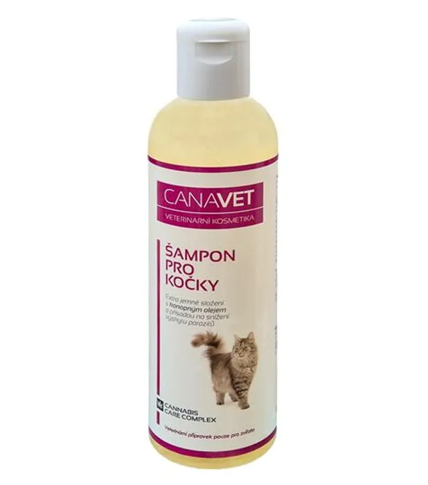 Hauptproduktbild CANAVET šampon pro kočky s antipar.přísadou Canabis CC 250ml