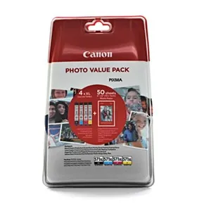 Canon Original Ink 0332C005, cmyk, CLI-571XL C/M/Y/BK + 50x PP-201, Canon Pixma MG6850,MG6851,MG6852,MG6853,MG7750, MG5750
