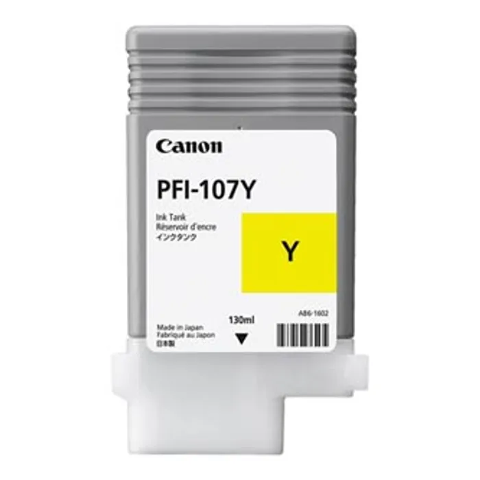 Hauptproduktbild Canon originální ink PFI107Y, yellow, 130ml, 6708B001, Canon iPF-680, 685, 780, 785