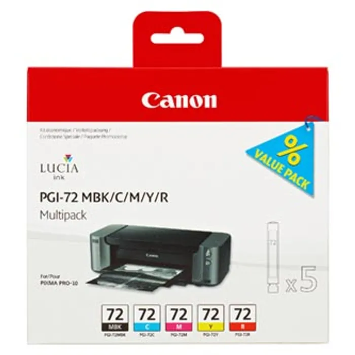 Hauptproduktbild Canon originální ink PGI72 CMYK, CMYK, 6402B009, Canon PIXMA Pro-10