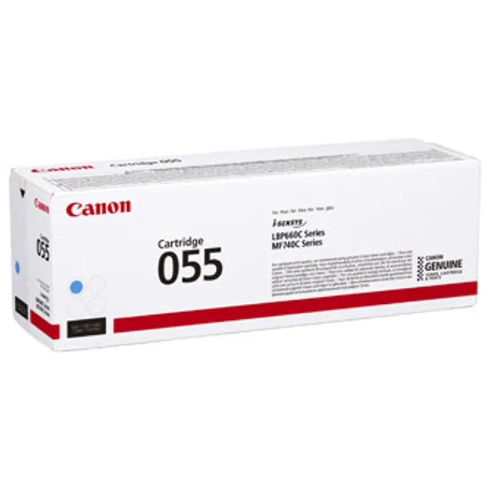 Hauptproduktbild Canon originální toner 055C, cyan, 2100str., 3015C002, Canon MF742Cdw, MF744Cdw, MF746Cx,