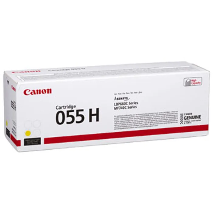 Hauptproduktbild Canon originální toner 055YH, yellow, 5900str., 3017C002, high capacity, Canon MF742Cdw,