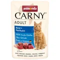 Weiteres Produktbild Carny Adult 85 g Rind + Perle, Beutel für Katzen
