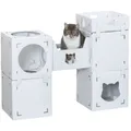Weiteres Produktbild CASA CARA Pappmöbel für Katzen, 93 x 82 x 30,5 cm, Tragkraft 8 kg, weiß