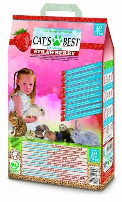 Hauptproduktbild Cats Best UNIVERSAL JAHODA 10 L / 5,5 kg - pelety