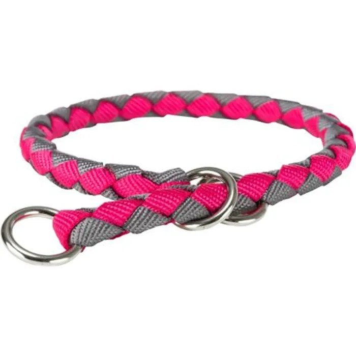 Hauptproduktbild CAVO obojek kulatý "Stop tahání" - fuchsie/grafit L:47-55cm/18mm