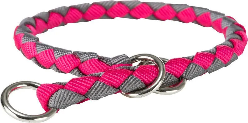 Hauptproduktbild CAVO obojek kulatý "Stop tahání" - fuchsie/grafit M-L:43-51cm/18mm